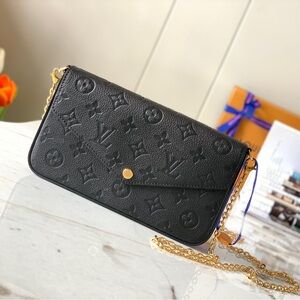 Louis Vuitton FÉLICIE POCHETTE Monogram Empreinte Leather
